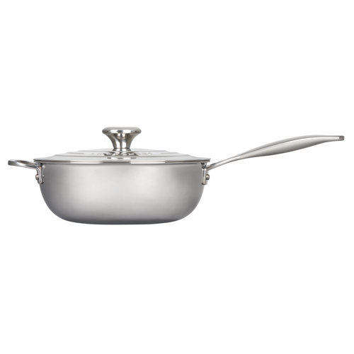 Le Creuset Stainless Steel Nonstick Saucier Pan with Lid Wayfair